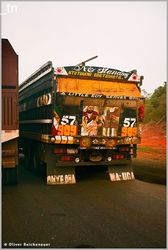 Truck on the road in Nigeria